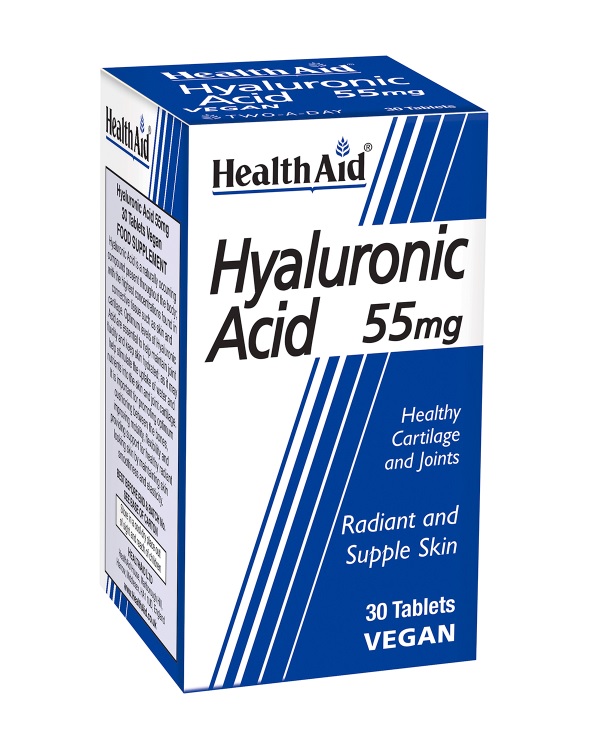 Health Aid Hyaluronic Acid 55mg 30 VTabs